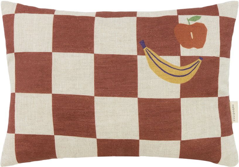 coussin-rectangulaire-en-lin-francais-a-carreaux-marron-33x22x8cm-fruits-vibes-nobodinoz-1