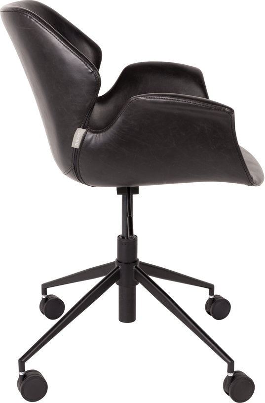 chaise-de-bureau-reglable-en-cuir-noir-77-5cm-nikki-zuiver-3