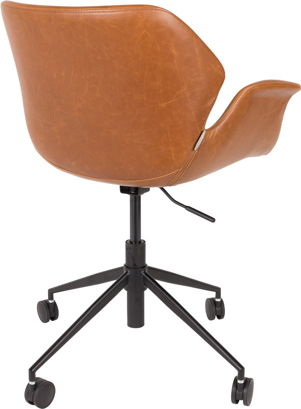 chaise-de-bureau-reglable-en-cuir-marron-77-5cm-nikki-zuiver-4