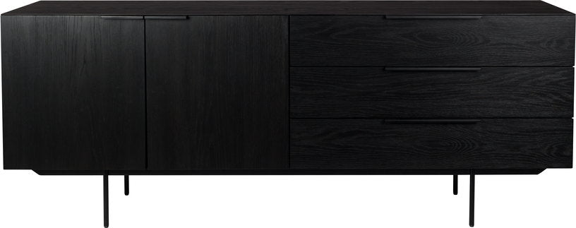buffet-en-chene-noir-180cm-travis-zuiver-1