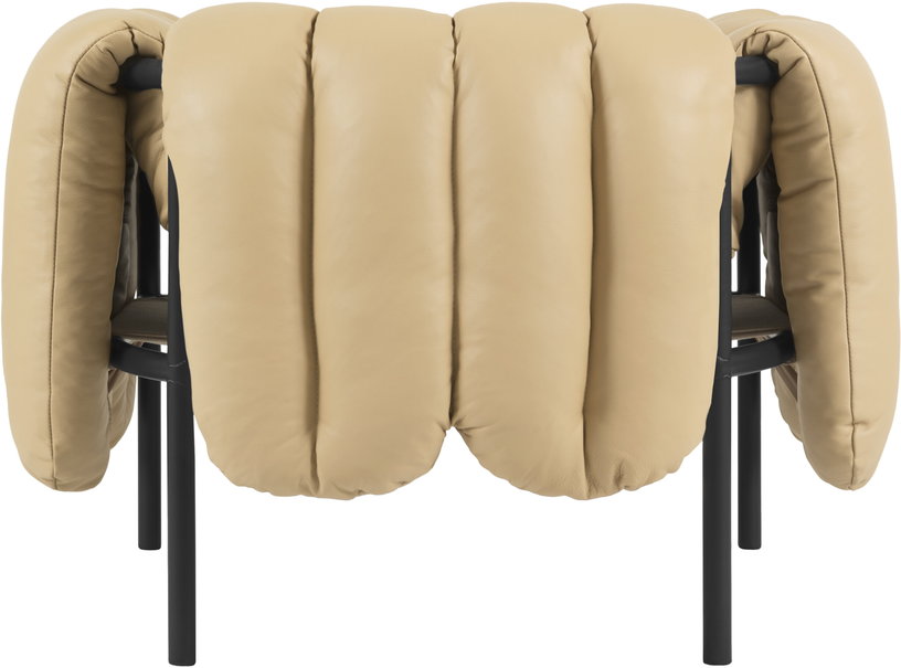 fauteuil-lounge-en-cuir-sable-et-acier-noir-puffy-hem-3