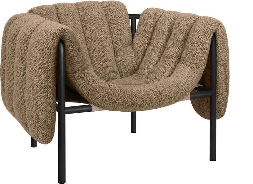 fauteuil-lounge-en-laine-marron-et-acier-noir-puffy-hem-2