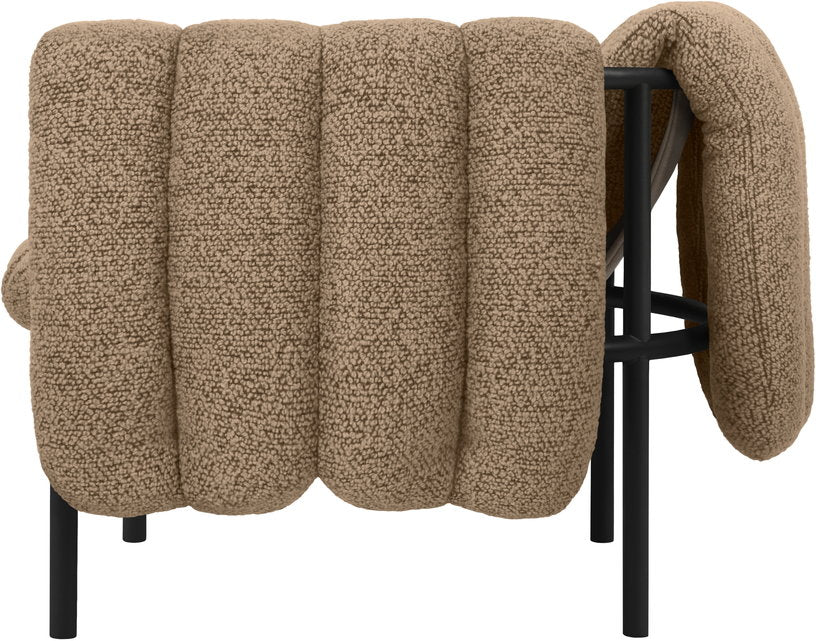 fauteuil-lounge-en-laine-marron-et-acier-noir-puffy-hem-3