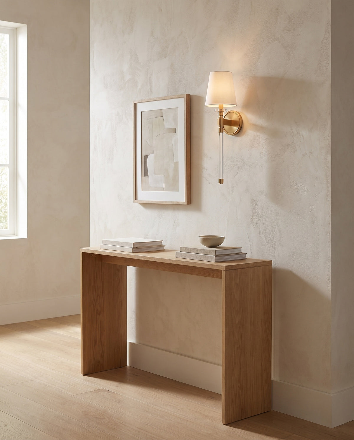 Applique murale en laiton laiton vieilli 15x53cm Blixen - Hudson Valley Lighting en situation