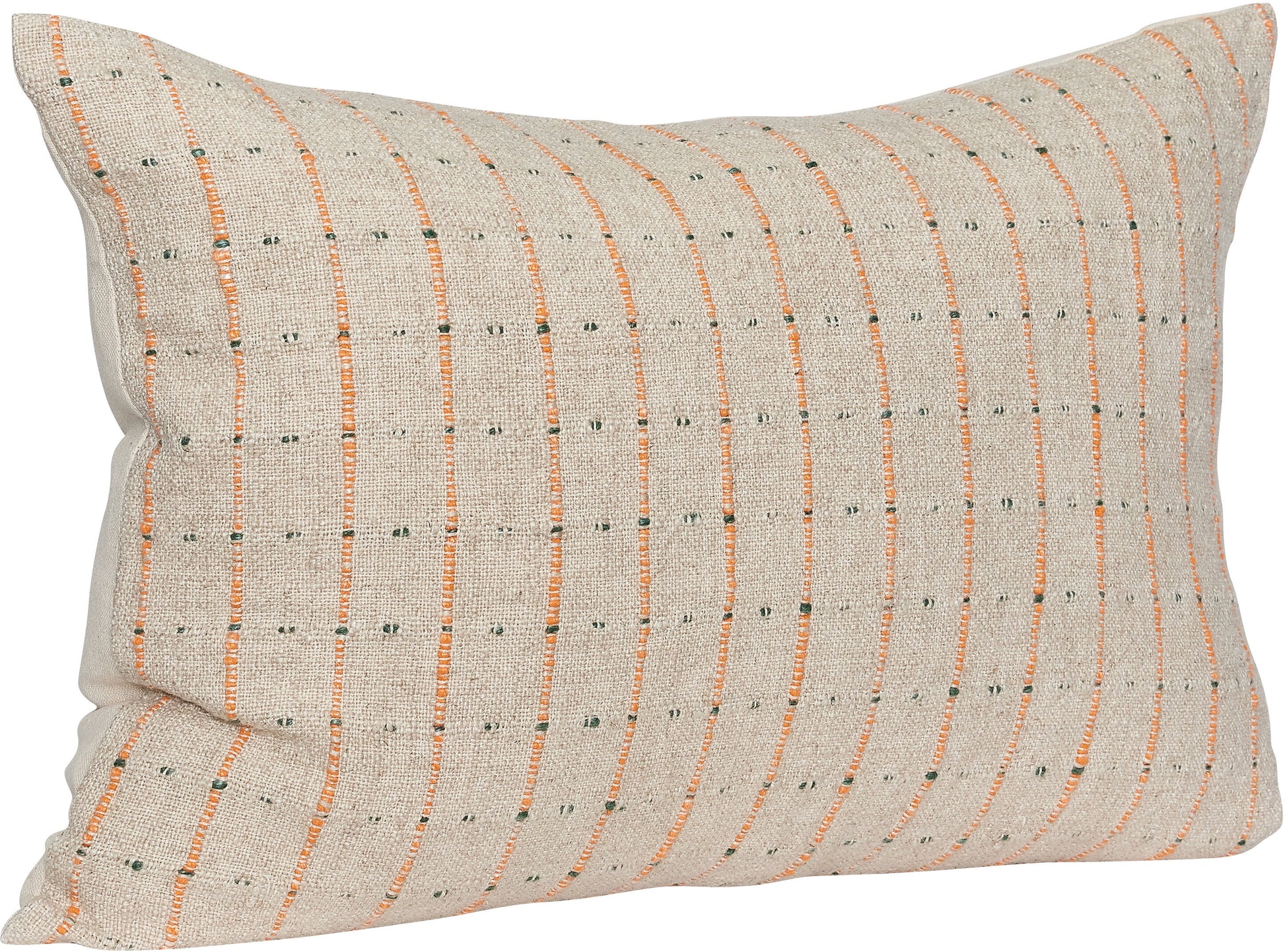 Coussin Rhythmic Beige/Orange/Noir - Hübsch — 373217.jpg