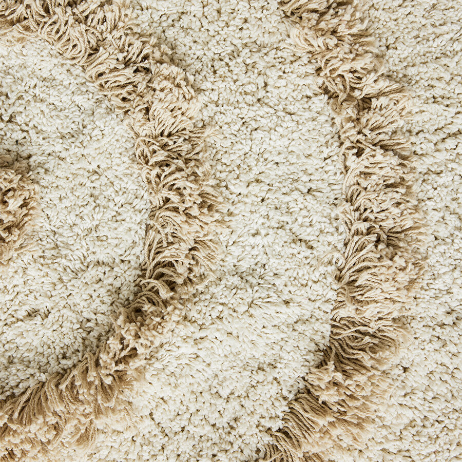 Tapis de bain rond Crème (80X80Cm) - HKLIVING — 373547.jpg