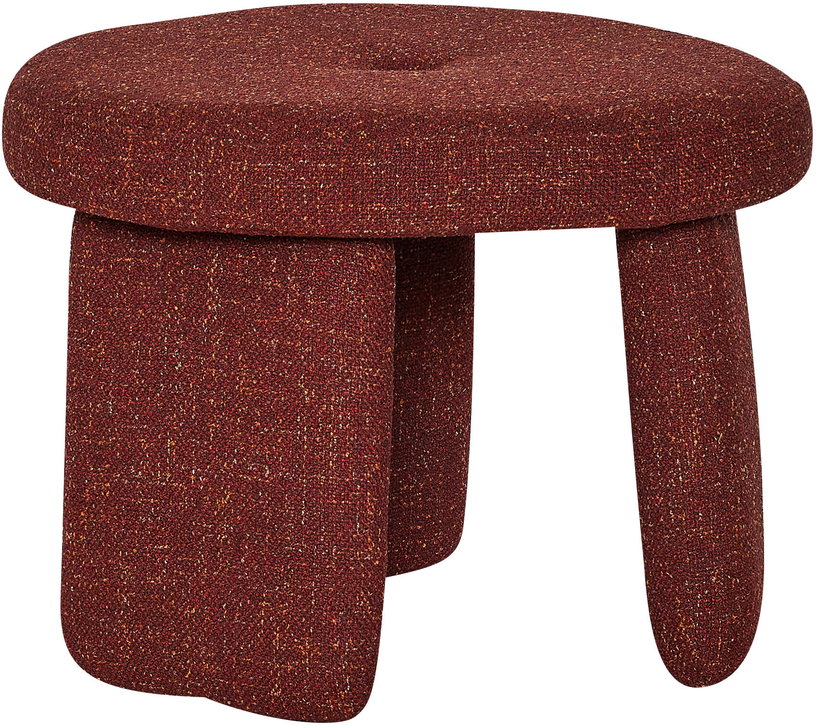 pouf-en-polyester-rouge-54xh41cm-rocco-hubsch-1