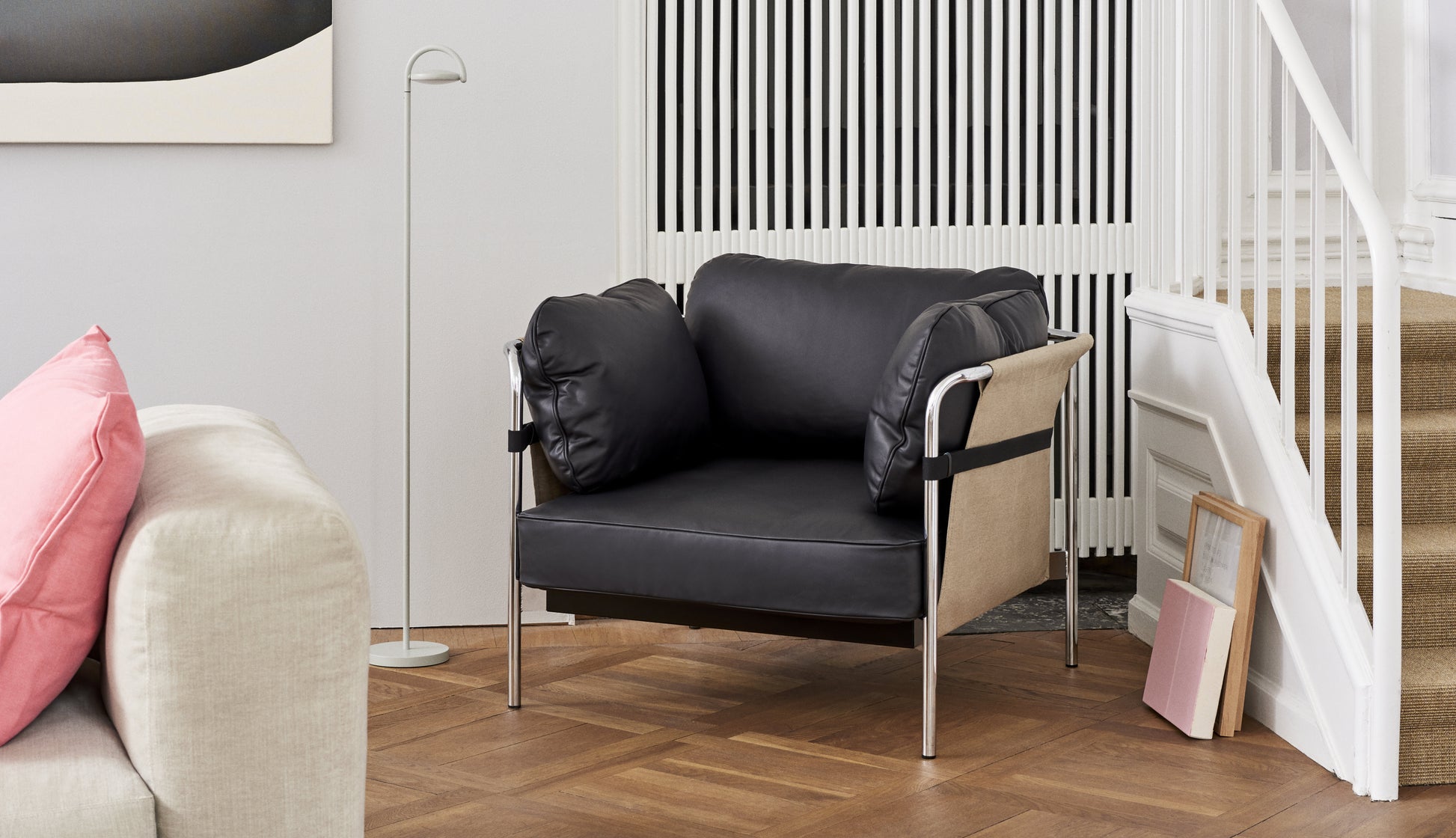 Can 1 seater Black powder coated steel frame Black strap-Natural outer canvas-Sense-Black — 373719.jpg