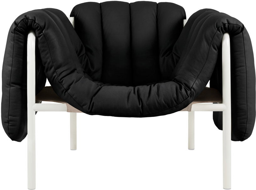 fauteuil-lounge-en-cuir-noir-et-acier-creme-puffy-hem-2