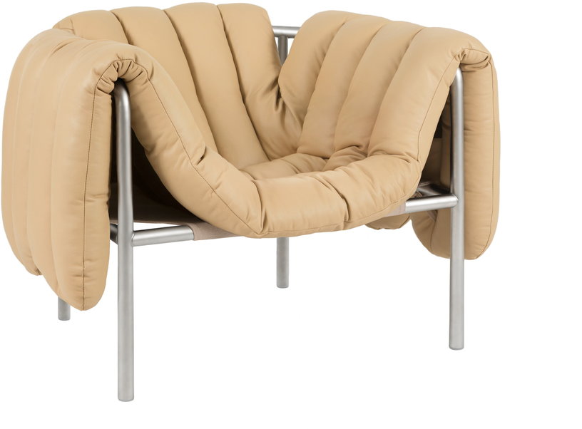 fauteuil-lounge-en-cuir-sable-clair-et-acier-puffy-hem-1