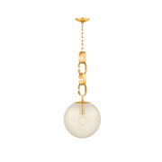 Suspension en laiton laiton ancien 33x76cm Nessa - Corbett Lighting