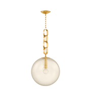 Suspension en laiton laiton ancien 45x88cm Nessa - Corbett Lighting