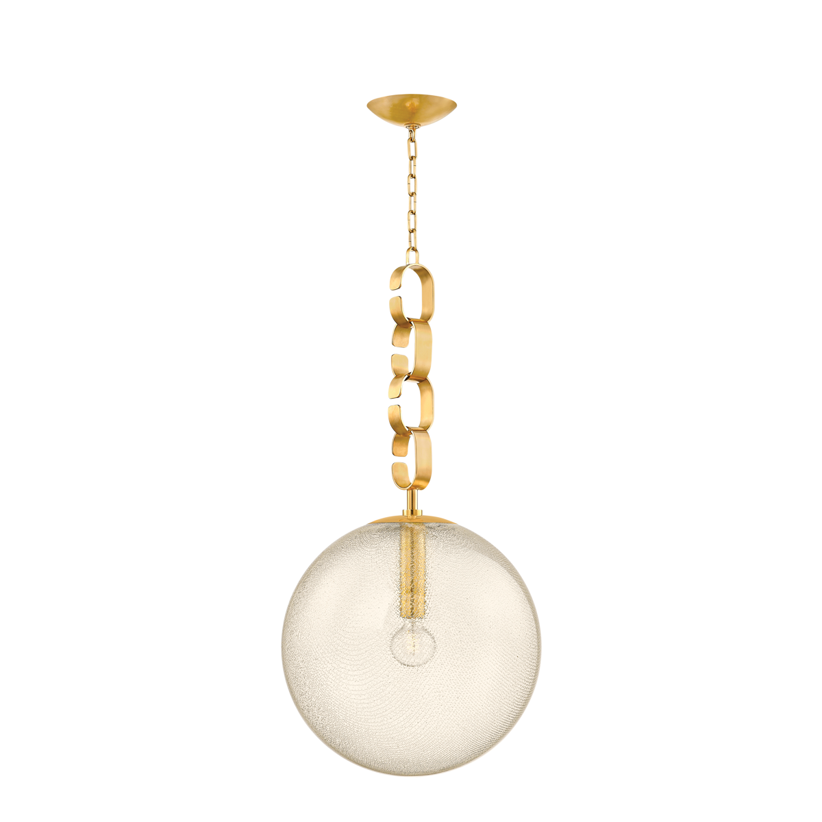 Suspension en laiton laiton ancien 45x88cm Nessa - Corbett Lighting