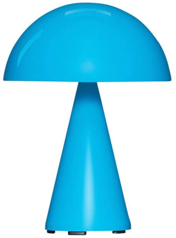 lampe-portable-en-fer-bleu-15xh20cm-mush-hubsch-1