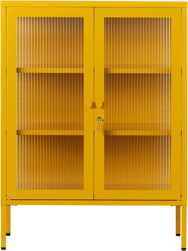 cabinet-en-acier-jaune-moutarde-et-verre-cannele-74x40x100cm-the-mixer-mustard-made-1