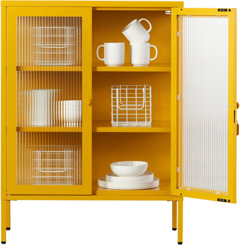 cabinet-en-acier-jaune-moutarde-et-verre-cannele-74x40x100cm-the-mixer-mustard-made-2