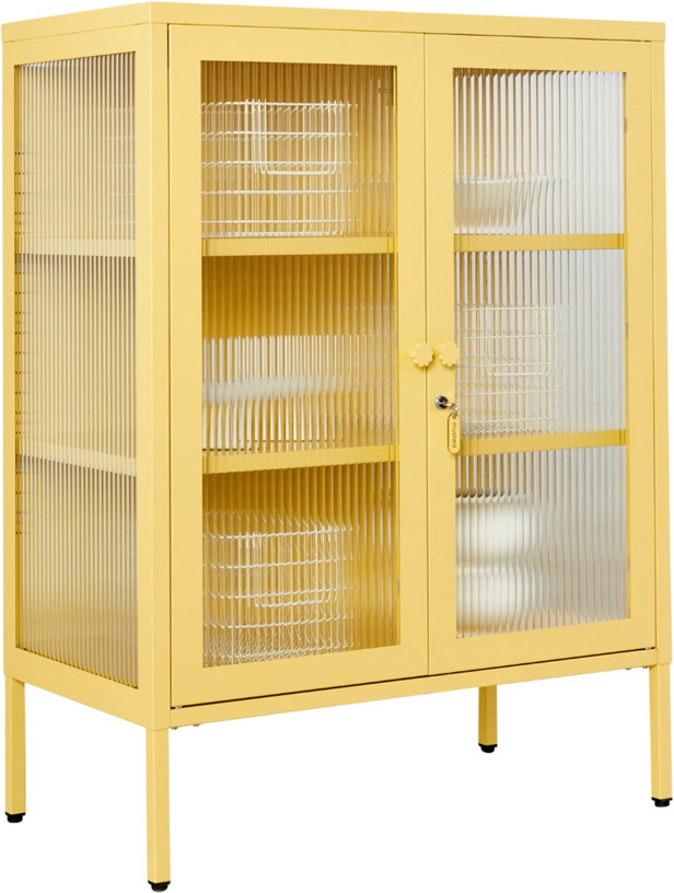 cabinet-en-acier-jaune-beurre-et-verre-cannele-74x40x100cm-the-mixer-mustard-made-3