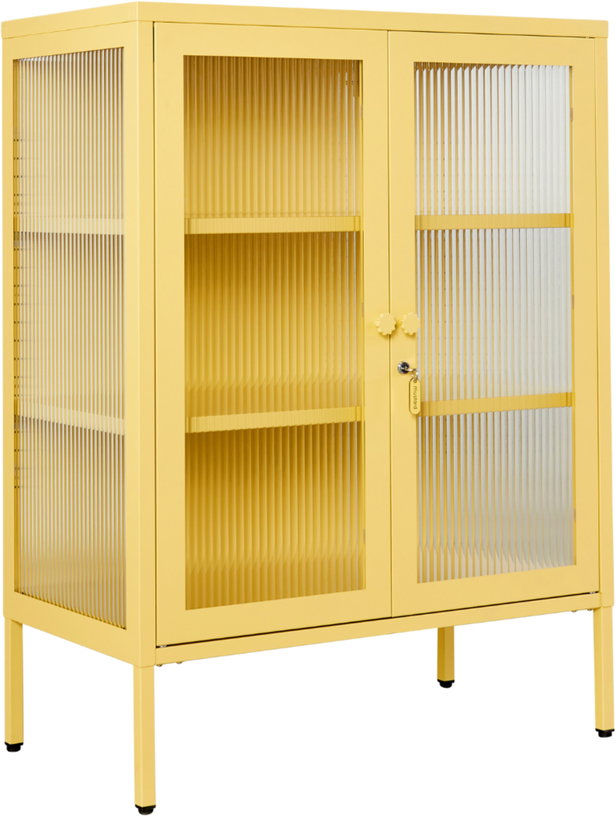 cabinet-en-acier-jaune-beurre-et-verre-cannele-74x40x100cm-the-mixer-mustard-made-4