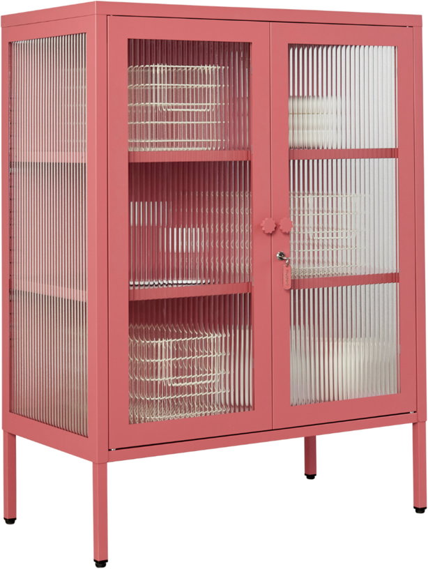 cabinet-en-acier-rose-baie-et-verre-cannele-74x40x100cm-the-mixer-mustard-made-3