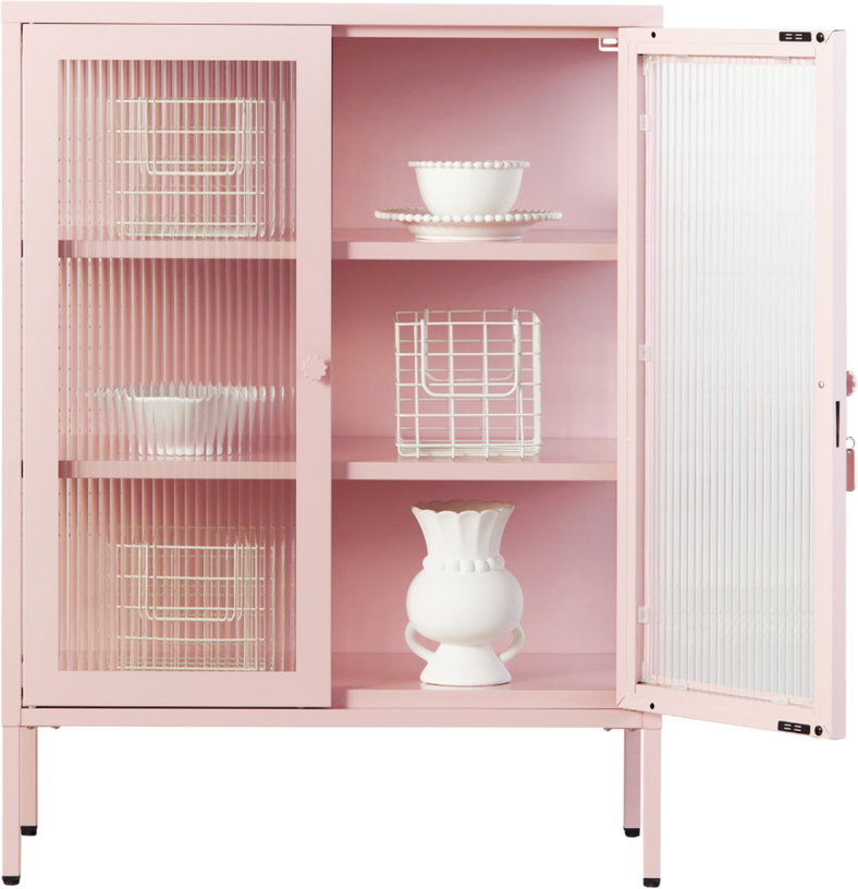 cabinet-en-acier-rose-blush-et-verre-cannele-74x40x100cm-the-mixer-mustard-made-2