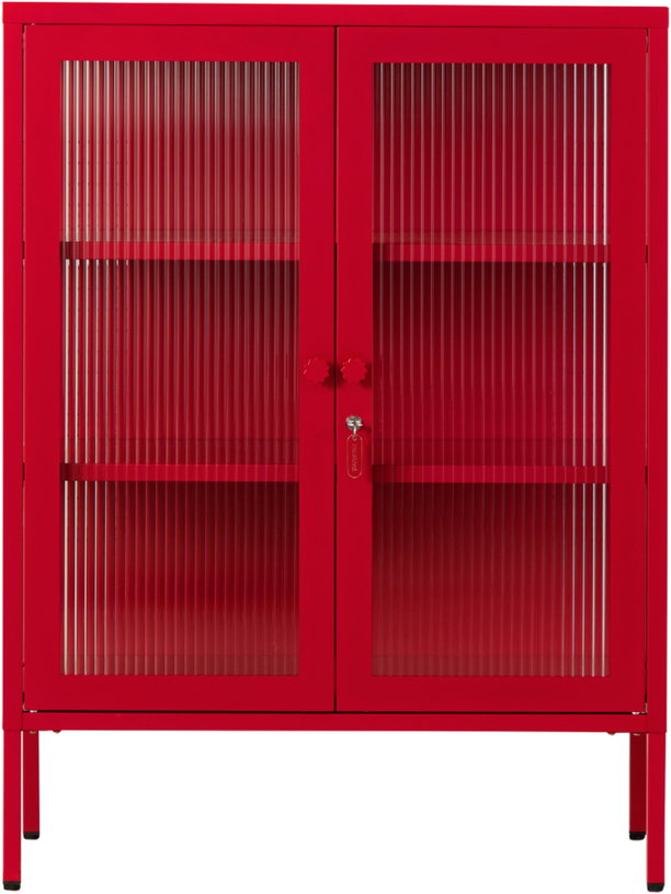 cabinet-en-acier-rouge-coquelicot-et-verre-cannele-74x40x100cm-the-mixer-mustard-made-1