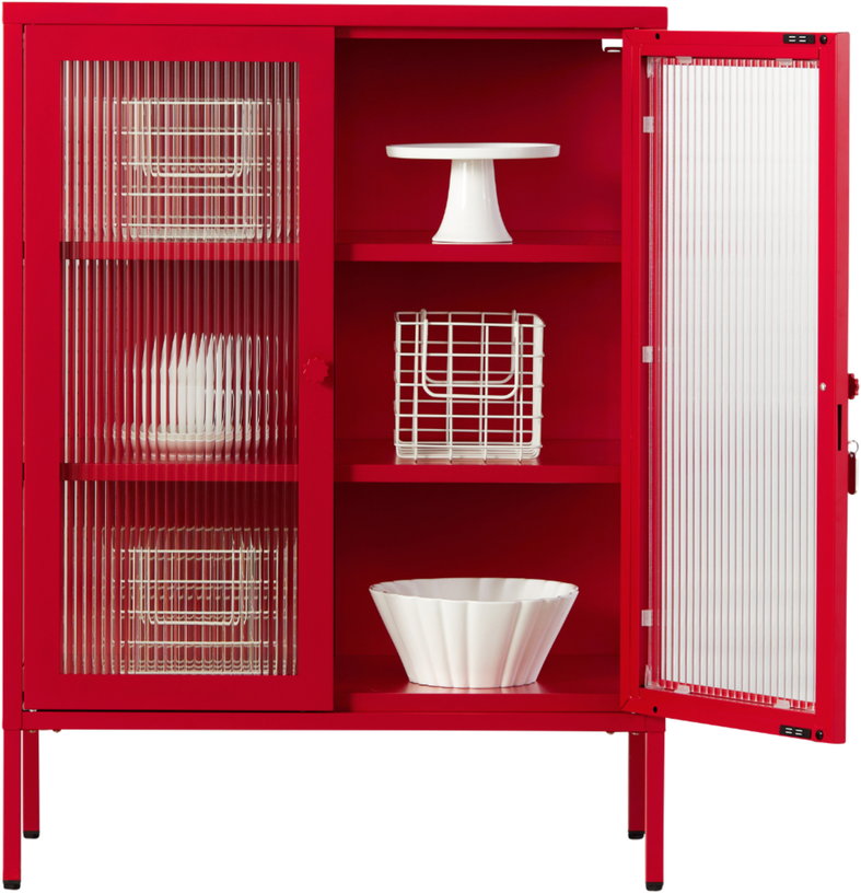 cabinet-en-acier-rouge-coquelicot-et-verre-cannele-74x40x100cm-the-mixer-mustard-made-2