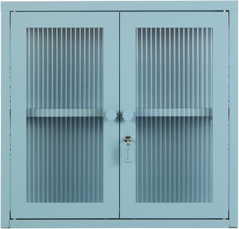 armoire-murale-en-acier-bleu-ocean-et-verre-cannele-60x18x57cm-the-kit-mustard-made-1