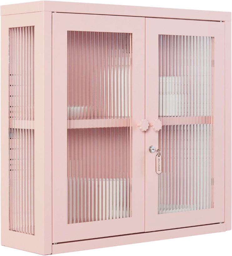 armoire-murale-en-acier-blush-et-verre-cannele-60x18x57cm-the-kit-mustard-made-3