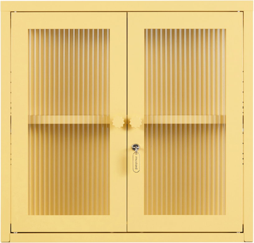 armoire-murale-en-acier-jaune-beurre-et-verre-cannele-60x18x57cm-the-kit-mustard-made-1