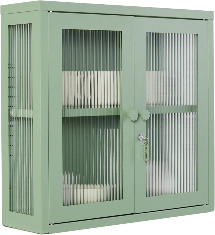 armoire-murale-en-acier-vert-sauge-et-verre-cannele-60x18x57cm-the-kit-mustard-made-3