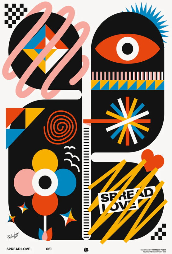 affiche-40x60cm-spread-love-blue-shaker-1