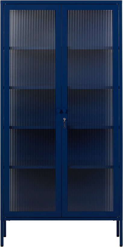 vaisselier-en-acier-bleu-marine-et-verre-cannele-85x40x170cm-the-collector-mustard-made-1