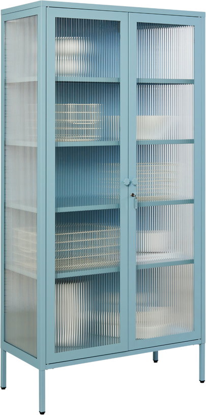 vaisselier-en-acier-bleu-ocean-et-verre-cannele-85x40x170cm-the-collector-mustard-made-3