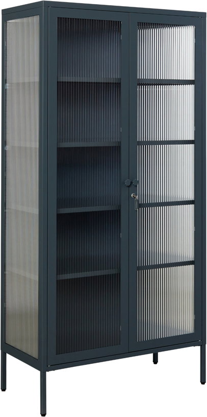 vaisselier-en-acier-gris-ardoise-et-verre-cannele-85x40x170cm-the-collector-mustard-made-4