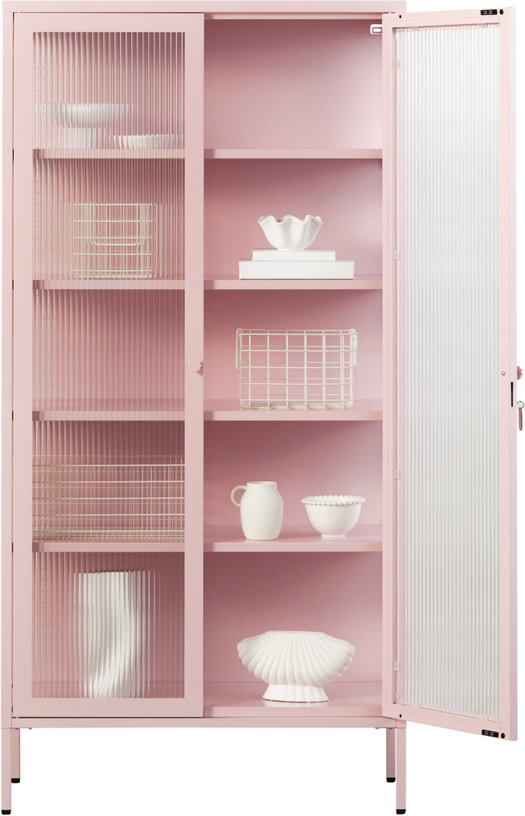vaisselier-en-acier-rose-blush-et-verre-cannele-85x40x170cm-the-collector-mustard-made-2