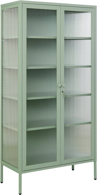 vaisselier-en-acier-vert-sauge-et-verre-cannele-85x40x170cm-the-collector-mustard-made-4