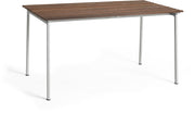 Dining table in oiled ash and aluminum 83x140x74cm Traverse - Hay