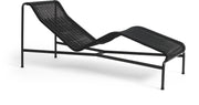 Chaise longue en corde et acier noir 65x164x70cm Palissade - Hay — 376261.jpg