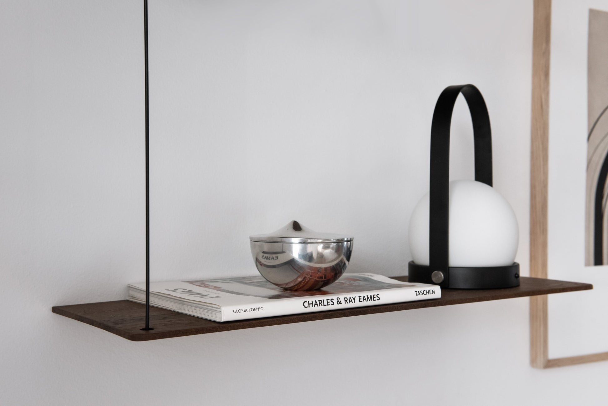 Etagère d'appoint en noyer 60cm Stedge - Woud — 377070.jpg