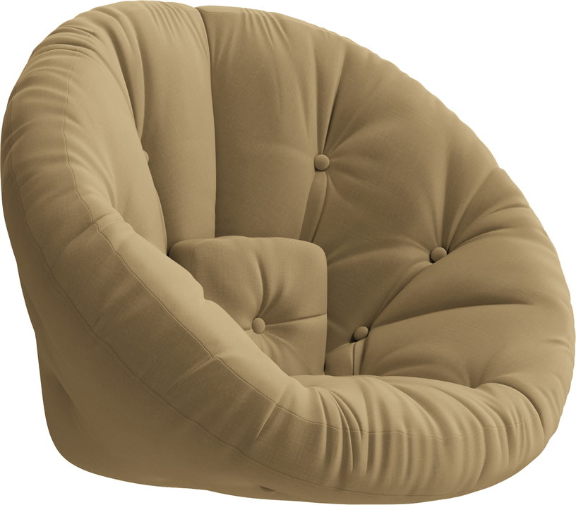 fauteuil-en-coton-beige-ble-85x95x70cm-nido-karup-design-1