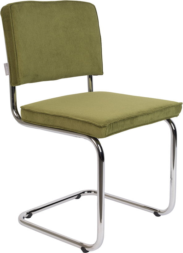 chaise-en-tissu-cotele-vert-et-acier-chrome-ridge-rib-zuiver-1