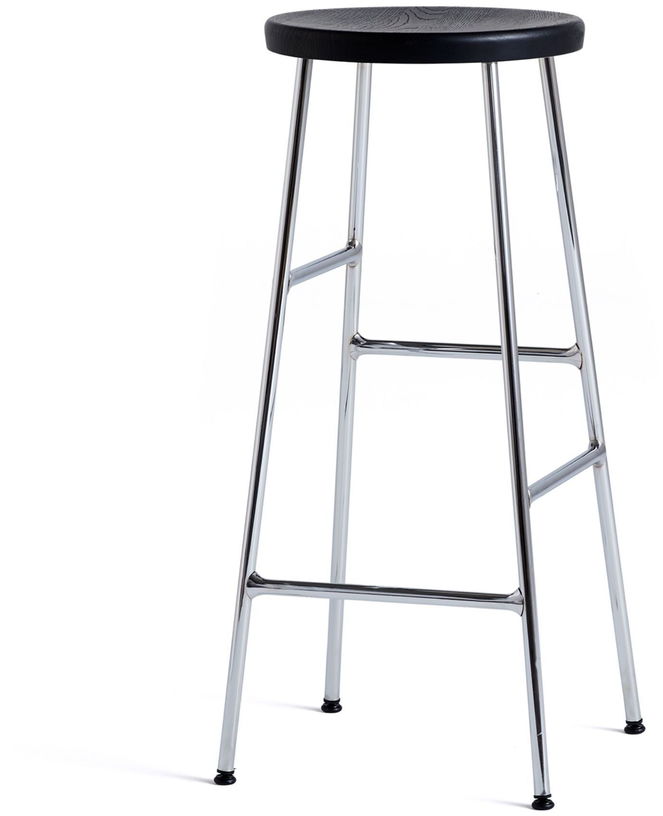 tabouret-en-acier-chrome-et-assise-en-chene-massif-noir-33x75cm-hay-1