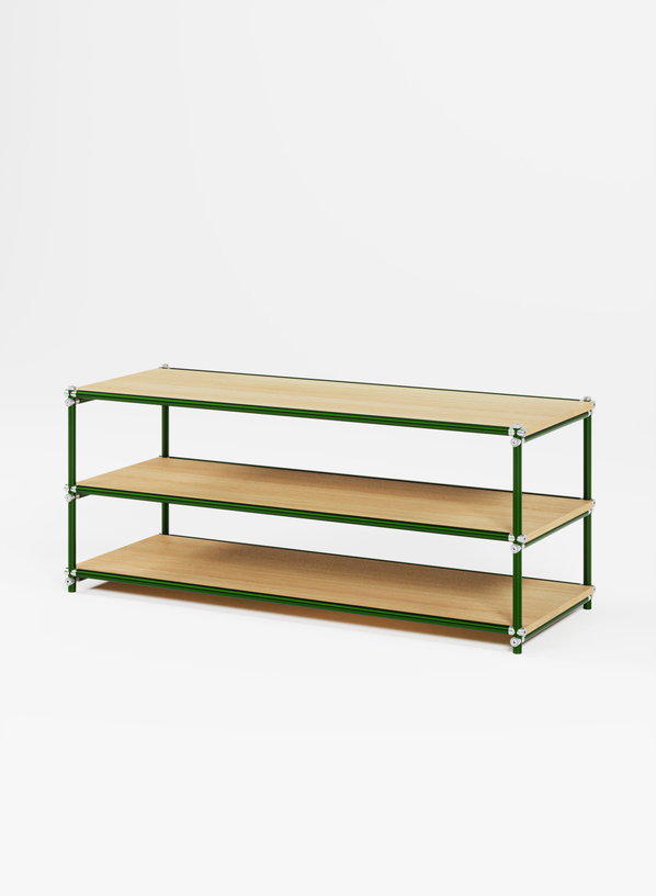 console-en-bois-et-acier-vert-130x50x53cm-custom-form-2