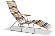 Chaise longue en acier et lamelle en plastique multicolore 1 60x145x32cm - Houe — 378692.jpg