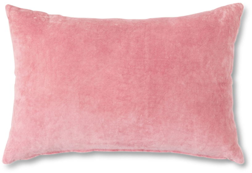 coussin-en-velours-rose-60x40cm-hkliving-1