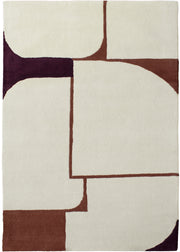 Tapis rectangulaire en laine bordeaux et rouille 200x290 cm Binibeca - Edito — 378745.jpg