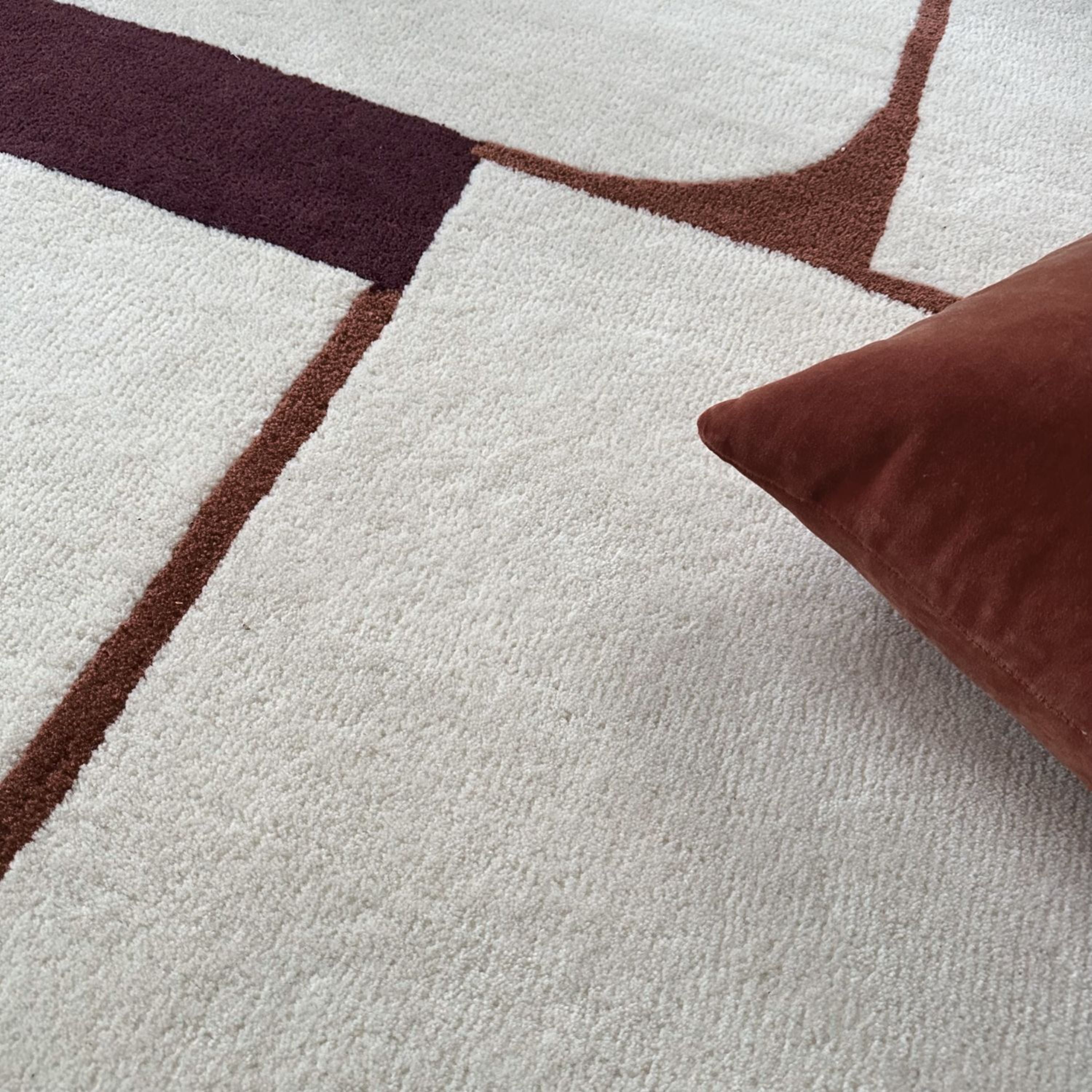 Tapis rectangulaire en laine bordeaux et rouille 200x290 cm Binibeca - Edito — 378747.jpg