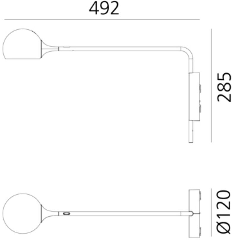 applique-murale-en-acier-rouge-49-2cm-ixa-artemide-2