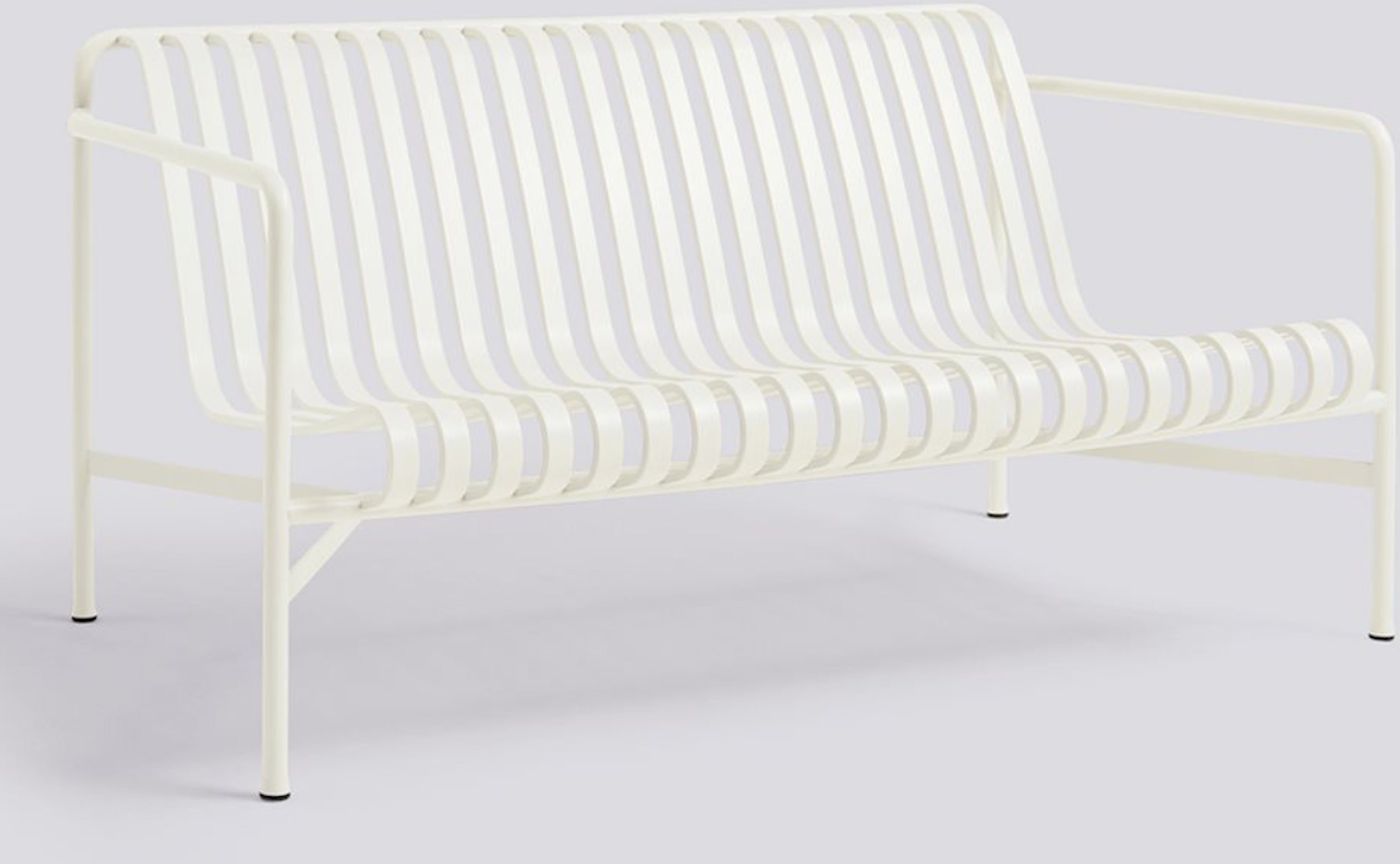 Canapé de jardin en métal crème Palissade - HAY — 380587.jpg