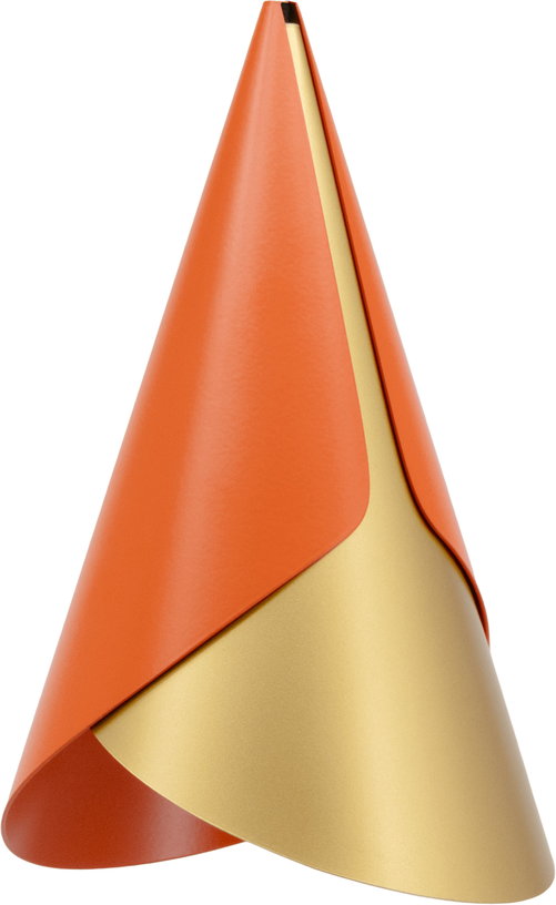 abat-jour-en-aluminium-dore-et-orange-cornet-umage-2